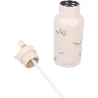Kidzroom Stainless Steel Juomapullo 350 ml Small Talk, Beige