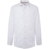 Pepe Jeans for man. PM308718 Meir shirt white (XL), Casual, Long sleeve, Organic Cotton, Sustainable