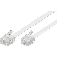 Deltaco modulaarikaapeli 6P4C(RJ11) 2m musta