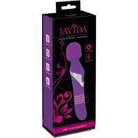 Javida Hierontalaite ja Helmivibraattori yhdessä Violetti 24 cm