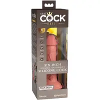 King Cock Elite - vibraattori 15 cm - realistinen - tumma