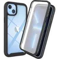 Mtp Products 360 Suojaussarja iPhone 14 Kotelo - Musta / Selkeä