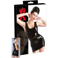 Late X Latex hihaton minimekko (musta)