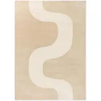 Marimekko Seireeni villamatto Warm Beige, 170x240 cm