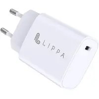 Lippa 20W USB-C PD seinälaturi - Valkoinen