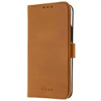 Teknikproffset Insmat Exclusive Flip Case -lompakkokotelo, iPhone 14, ruskea