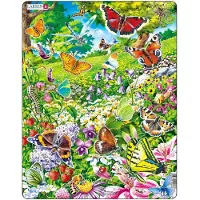 Larsen - Larsen Jigsaw Puzzle Animals - Butterflies 42 pcs.