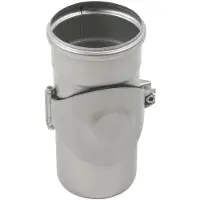 Blücher 110 mm Rør med renseadgang rustfri AISI304/EN1.4301