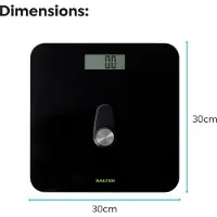 Salter 9224 BK3R Eco Power digitaalinen kylpyhuonevaaka musta