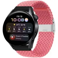 CaseOnline Punottu Kellon ranneke Huawei Watch 3 (46mm) - Aprikoosin