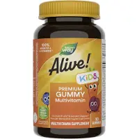 Nature'S Way - Alive! Premium Lasten Monivitamiinikarkki (90 karkkia, kirsikka, appelsiini &amp; rypäle)
