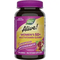 Nature'S Way - Alive! Naisten 50+ Monivitamiinikarkit (60 karkkia, sekoitetut marjat)