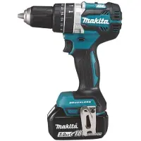 Makita iskuporakone 18V - DHP484RT3J, sis. kotelon, 3 x 5.0Ah akkua ja laturin