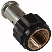 Henco Suora naaras-rautaliitin 40 mm x 1.