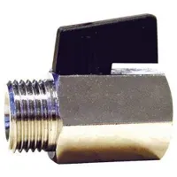 Pettinaroli Male/female mini ball valve with Musta nylon lever 1/2