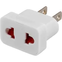 Deltaco – Matkasovitin, EU - US, maadoittamaton, 110-250V, 10A, valk (GT-400)