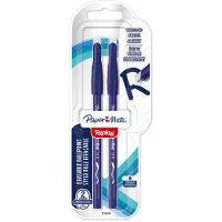 Paper Mate Pyyhittävä Replay -kuulakärkikynä | Keskikokoinen kärki (1,0 mm) | Sininen | 2 kpl