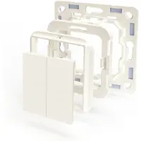 Shelly BLU Wall Switch 4, Painikkeet, Norsunluu, Muovi, Bluetooth Low Energy (BLE), 2400 - 2483.5 MHz, 10 m (Shelly_B_A_WS_4_B)
