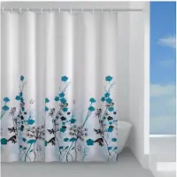 Gedy Suihkuverho sininen kukka 180x200 cm