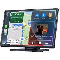Mtp Products W519 9-tuumainen langaton CarPlay- ja Android Auto -näyttö GPS-navigoinnilla