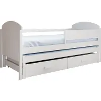 ADRK Furniture Lasten sänky Olen, 180x80 cm, valkoinen
