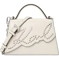 Karl Lagerfeld Signature 2.0 Käsilaukku Nahka 21 cm Valkoinen