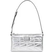 Karl Lagerfeld Behind the Seams Olkalaukku Nahka 23 cm Hopeanvärinen