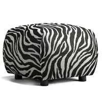 Decotique Le Petite Rahi Zebra / Valkoinen - Jalkajakkarat Chenillekangas Musta - 11103204