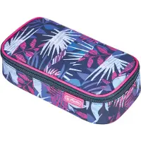 Herlitz beatBox Indigo Flower, Pehmeä lyijykynäkotelo, Polyesteri, Sininen, Purppura, Kuvio, Vetoketju, Aikuinen/lapsi (50049257)