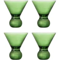 Bloomingville Corliss cocktaillasi 4-pack Vihreä