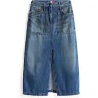 Tommy Hilfiger Claire Midi Skirt Utility Ci2037 - Blue - 26