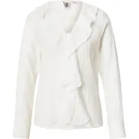 ONLY Onlisa Ls V-Neck Frill Top Wvvn - White - S
