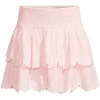 Lindex Skirt Flounces And Smock Embr - Pink - 92