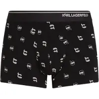 Karl Lagerfeld Bokserishortsit 'Ikon' beigenharmaa / musta / offwhite