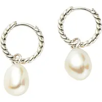 Missoma Pearl Twisted Small Drop Hoop -korvakorut