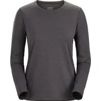 Arc'teryx Women's Taema Crew Longsleeve Black Heather Pitkähihaiset urheilupaidat XS