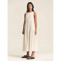 St MRLO Mekko 'REMI TIERED DRESS' kerma / musta
