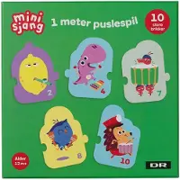 Dr Børste 1 Meter Puslespil, 10 Brikker - Multi/patterned - ONE SIZE