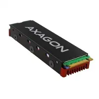 Axagon Passiivinen alumiinijäähdytin M.2 2280 SSD-levylle, punainen