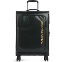 Mandarina Duck Eco Coated 4-pyöräinen vetolaukku M 67 cm Musta