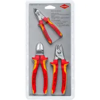 Knipex Pihtisetti 003130BKV02; 3 kpl.