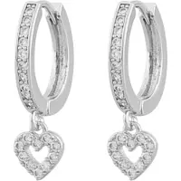 Sno of sweden Valentina Round Ear S/Clear - Onesize - Silver - ONE SIZE
