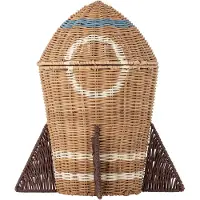 Bloomingville Space rattan -kori kannella 31x35 cm Luonnollinen