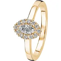 Kohinoor Valerie kultainen timanttisormus 0.31 ct 033-266K-32-155