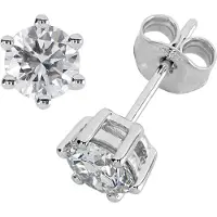 Kohinoor Theia valkokultaiset timanttikorvakorut 0.50 ct 143-460V-100L