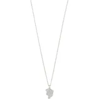 Pilgrim Connect Crystal Necklace Silver-Plated - Silver - ONE SIZE