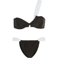 LASCANA Bikini musta / valkoinen