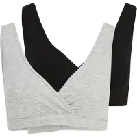Lindex Bra Nursing Wrap Top Co 2 P - Black - S