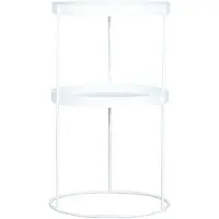Mjuk FeelDesign Zet sivupöytä ø 40 cm valkoinen