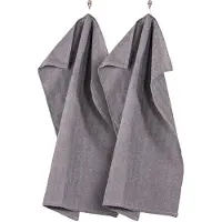 Sabor - Home Keittiöpyyhe 50x70 cm 2 kpl Harmaa/Valkoinen